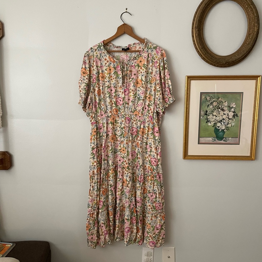 Target floral who what wear dress